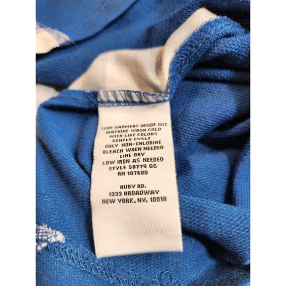 Ruby Rd Women's Plus Size 3X Top Blouse Must Haves Blue Crewneck 3/4 Sleeve (23) - Picture 8 of 9